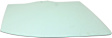 Front, Passenger Side Door Glass, Green Tint, Without Clips, Replaces NAGS No. DD12220 GTNN