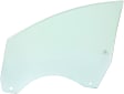 Front, Passenger Side Door Glass, Green Tint, Without Clips, Replaces NAGS No. DD12053 GTNN