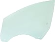 Front, Driver Side Door Glass, Green Tint, Without Clips, Replaces NAGS No. DD12054 GTNN