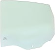 Rear, Passenger Side Door Glass, Green Tint, Without Clips, Replaces NAGS No. DD09524 GTNN