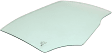 Rear, Passenger Side Door Glass, Green Tint, Without Clips, Replaces NAGS No. DD10923 GTNN