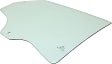 Rear, Passenger Side Door Glass, Green Tint, Without Clips, Replaces NAGS No. DD12055 GTNN