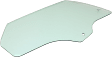 Rear, Passenger Side Door Glass, Green Tint, Without Clips, Replaces NAGS No. DD12055 GTNN