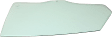 Rear, Passenger Side Door Glass, Green Tint, Without Clips, Replaces NAGS No. DD12055 GTNN