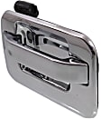 Rear, Passenger Side Chrome Exterior Door Handle, Without Key Hole