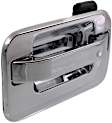 Rear, Driver Side Chrome Exterior Door Handle, Without Key Hole