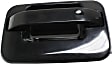 Rear, Driver Side Smooth Black Exterior Door Handle, Without Key Hole