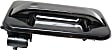 Rear, Driver Side Smooth Black Exterior Door Handle, Without Key Hole