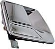 Front Or Rear, Passenger Side Chrome Exterior Door Handle, Without Key Hole