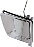 Rear, Driver Side Chrome Exterior Door Handle, Without Key Hole