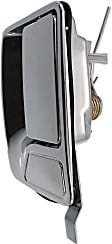 Rear, Driver Side Chrome Exterior Door Handle, Without Key Hole