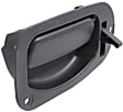 Rear, Passenger Side Textured Black Interior Door Handle, Extended Cab Pickup