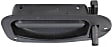 Rear, Passenger Side Textured Black Interior Door Handle, Extended Cab Pickup
