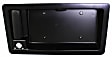 Rear - Back Door Exterior Door Handle, Textured Black, With Key Hole, Big Plate, With License Bracket Housing
