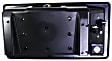 Rear - Back Door Exterior Door Handle, Textured Black, With Key Hole, Big Plate, With License Bracket Housing