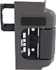 Rear, Passenger Side Gray bezel with black lever Interior Door Handle, Extended Cab Pickup