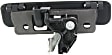 Front Or Rear, Passenger Side, Or Rear, Driver Side Exterior Door Handle, Smooth Black, Without Key Hole, For Hinged Door