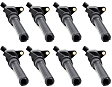 Ignition Coils, Set of 8, 8 Cyl., 4.6/5.4L Engines, With Curve Coil Boot