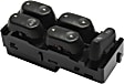 2002 Ford Explorer - Front, Driver Side Window Switch, 4-Door, Black, 5 Buttons