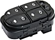 1999 Ford Contour SVT - Front, Driver Side Window Switch, Black, 5-button