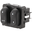 1999-2002 Ford F-150 - Front, Driver Side Window Switch, Black, 2-Button