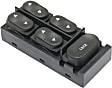 2002 Ford Mustang Base - Front, Driver Side Window Switch, Convertible, Black, 5 Buttons