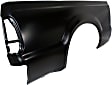 Rear, Passenger Side Truck Bedside Panel, Primed, Outer Panel, with Tail Light Provision, 7 Ft. Bed (Short Bed), For Models With Single Rear Wheels