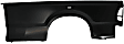Rear, Passenger Side Truck Bedside Panel, Primed, Outer Panel, with Tail Light Provision, 8 Ft. Bed (Long Bed), For Models With Single Rear Wheels