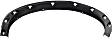 Rear, Passenger Side Fender Trim, Textured Black