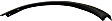 2013-2016 Ford Escape - Rear, Passenger Side Fender Trim, Textured Black
