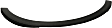 2013-2016 Ford Escape - Rear, Passenger Side Fender Trim, Textured Black