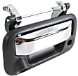 2014 Ford F-250 Super Duty - Tailgate Handle, Chrome Lever with Primed Bezel, Plastic, With Camera hole