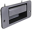Rear - Back Door Exterior Door Handle, Textured Black, Without Key Hole, Mounted On Swing-Out Door
