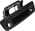 Replacement® 2013-2018 Ram 1500 - Exterior Tailgate Handle, Primed Black, Plastic; with Camera and Key Holes, Type 1 REPF580731