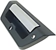 Tailgate Handle, Chrome Lever with Textured Black Bezel, Plastic, Manual Type, with Trailer Hookup Lamp Hole