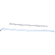 Fuel Tank Strap - Fits 4WD Vehicles only, 34.75 in. Length of Strap 1, 29 in. Length of Strap 2, Steel Material