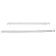 Fuel Tank Strap - Fits 4WD Vehicles only, 34.75 in. Length of Strap 1, 29 in. Length of Strap 2, Steel Material