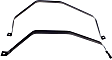 Fuel Tank Strap - 33.25 in. Length of Strap 1, 25.5 in. Length of Strap 2, Steel Material