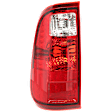 Driver Side Tail Light, without Bulb, Halogen, Clear and Red Lens, CAPA CERTIFIED