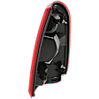 Driver Side Tail Light, without Bulb, Halogen, Clear and Red Lens, CAPA CERTIFIED