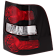 2006-2010 Ford Explorer - Passenger Side Tail Light, without Bulb, Halogen, Clear and Red Lens