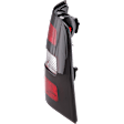 Passenger Side Tail Light, without Bulb, Halogen, Clear and Red Lens