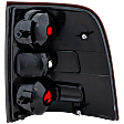 Driver Side Tail Light, without Bulb, Halogen, Clear and Red Lens