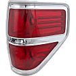 2013 Ford F-150 - Passenger Side Halogen Tail Light, Without bulb(s), Styleside, OE Replacement, CAPA Certified