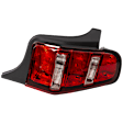 Passenger Side Tail Light, without Bulb, Halogen, Clear and Red Lens, CAPA CERTIFIED