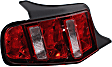 Driver Side Tail Light, without Bulb, Halogen, Clear and Red Lens