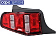 2011 Ford Mustang Base - Driver Side Halogen Tail Light, Without bulb(s), OE Replacement, Coupe, CAPA Certified