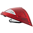 2012 Ford Fusion S - Driver Side Halogen Tail Light, Without bulb(s), OE Replacement
