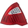 2012 Ford Fusion S - Driver Side Halogen Tail Light, Without bulb(s), OE Replacement
