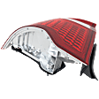 2012 Ford Fusion S - Driver Side Halogen Tail Light, Without bulb(s), OE Replacement